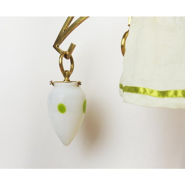 Art Nouveau Brass Chandelier, 1890s For Sale - Image 6 of 14