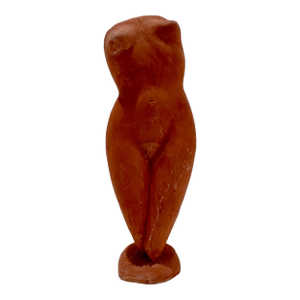 1960s Larry Mohr Terracota Female Torso Sculpture Signed From Artist Estate