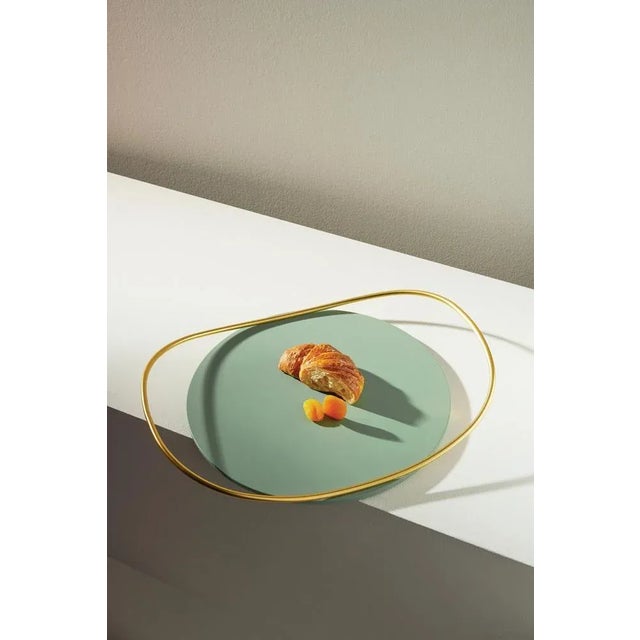 Sage Green Touché D Trays by Mason Editions, Set of 2 For Sale - Image 4 of 5