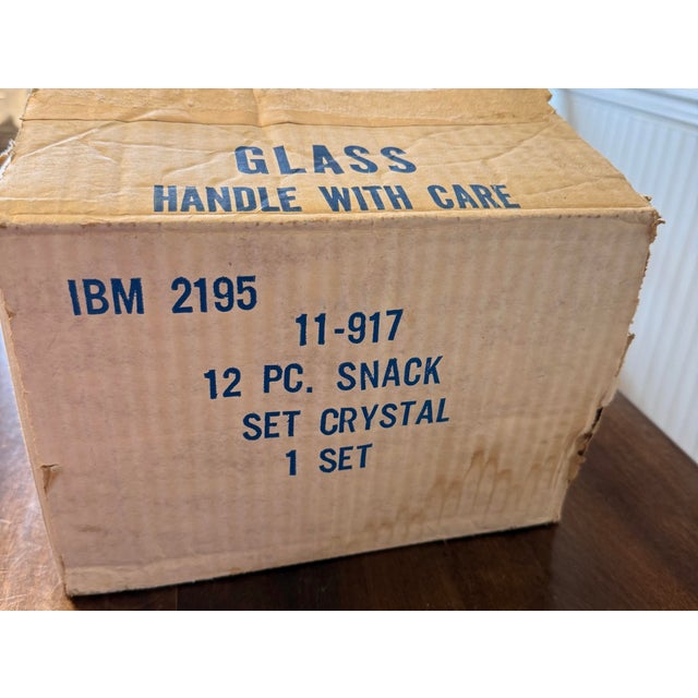 Glass Indiana Glass Snack Plate Set - 24 Piece For Sale - Image 7 of 8