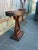 Wood Early 20th Century Neoclassical Style Oval Mahogany Lyre Base Side Table For Sale - Image 7 of 14