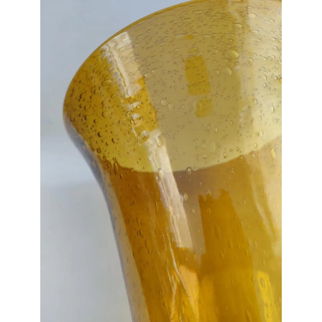 Vintage Bubble Glass Vase, 1970s For Sale - Image 6 of 9