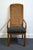 BERNHARDT FURNITURE Contemporary Modern Cane Back Dining Arm Chair 275-521 • 44” High • 21” Wide • 25” Deep • Arms: 25.25”...