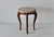 1960s Queen Anne-Style Italian Marble Top Side Table Carved Wood Legs Detail Vintage Mid-Century For Sale - Image 5 of 14