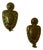 Mid-Century Baroque Brass Swedish Sconces, Set of 2 For Sale