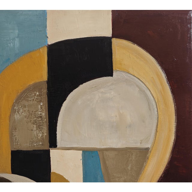 Zone De Rencontre, Geometric Abstract, Framed by Sophie Dumont For Sale - Image 6 of 8