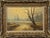 Misty Golden Yellow River Landscape with Winter Trees in the English Countryside Circa 1990 For Sale - Image 14 of 17