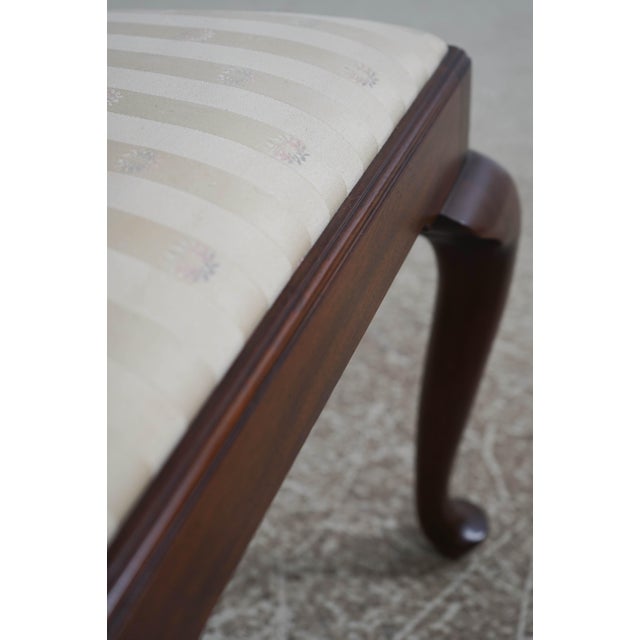 Set of 6 Henkel Harris Mahogany Queen Anne Dining Chairs For Sale - Image 14 of 18