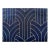 Phillip Jeffries Navy Blue & Gold Velvet Cocoon Wallpaper, Lasercut Velvet For Sale