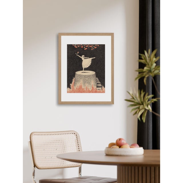 Japanese Fine Art Giclee Pint a Flower That Blooms Only Here by Sugimoto Sanae For Sale - Image 3 of 5