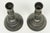 Antique Pewter Candlestick Candle Holders a Pair For Sale - Image 4 of 5