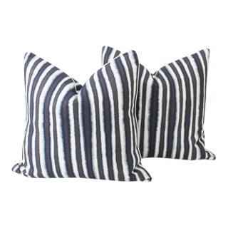 Blue Baxter Ombre Pillow Covers, a Pair For Sale