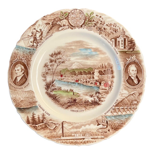 The Oregon Plate by Johnson Brothers England Chairish