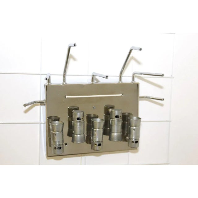 Large Chrome Pagoda Sconces by J. T. Kalmar, 1960s, Set of 2 For Sale - Image 9 of 13