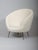 Set of Mid-Century Italian Egg Shape Chairs in Alpaca Wool and Velvet, 1950s For Sale - Image 11 of 15
