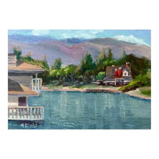 Original Fine Art Oil Paintings by Grace Diehl - Lake House For Sale