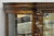 Brown Antique American Empire Tiger Oak Curved Glass China Cabinet W/ Carved Griffins For Sale - Image 8 of 18
