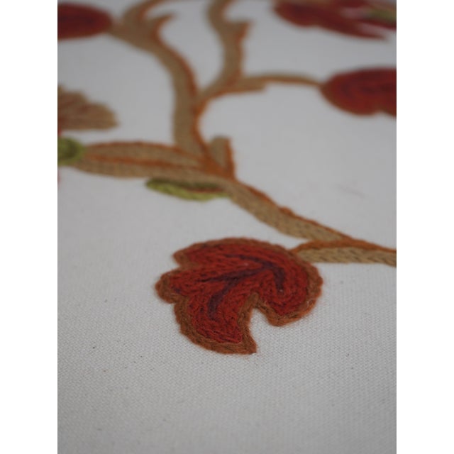 Vintage French Chaise Lounge New Crewel Work Upholstery For Sale - Image 9 of 18