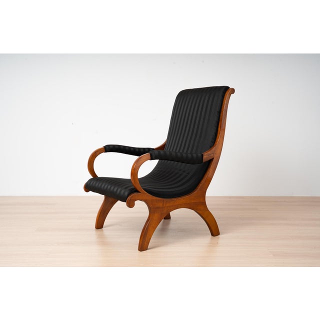 19th Century Antique German Biedermeier Cherrywood Chair, 1830s For Sale - Image 5 of 18
