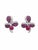 Natural Ruby 0.98cts & Diamond 0.47cts Earring in 14k Gold For Sale In New York - Image 6 of 8