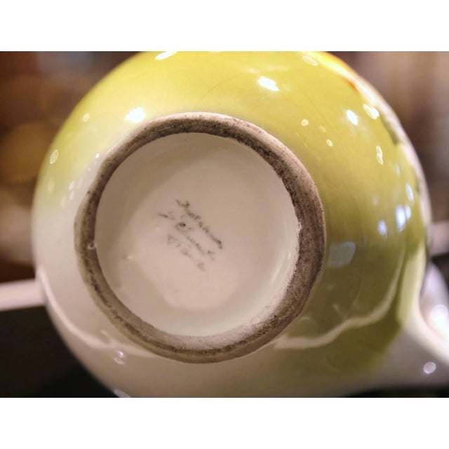 19th Century French Saint-Clément Majolica Duck Pitcher For Sale - Image 12 of 13