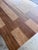 Organic Modern Minimalist Mid Century Lane Brutalist Platform Coffee Table Interlocking Contrasting Inlayed Top and Slab Base For Sale - Image 11 of 12