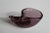 Alfredo Barbini C.1960's Italian Hand Blown Alfredo Barbini Murano Salt Cellar Mauve With Bullicante Bubble Inclusions For Sale - Image 4 of 10