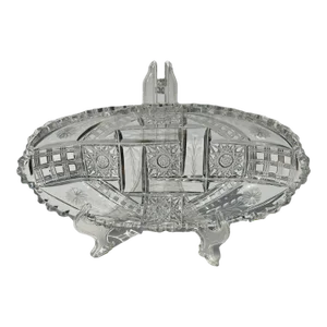 Early 20th Century American Brilliant Period Cut Crystal Celery Boat