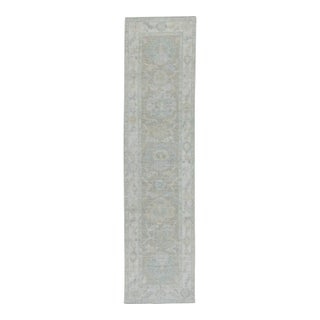Turkish Oushak Rug 2'6" x 10'1" #19435 For Sale