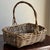 Farmhouse French Country-Style Vintage Twig Basket For Sale - Image 3 of 12