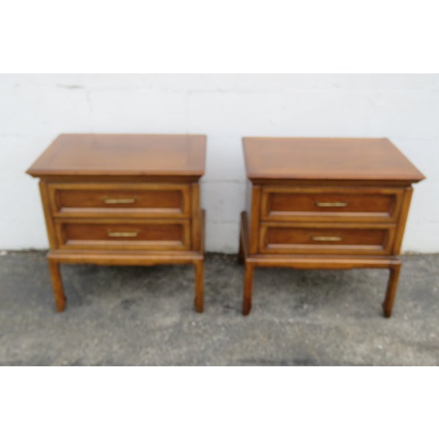 Mid Century Modern Nightstands Side End Bedside Tables a Pair 6260 For Sale In Miami - Image 6 of 18
