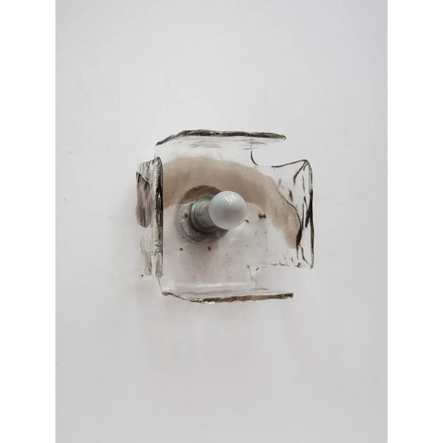 Kalmar Large Sconces in Smoked Glass by J.T. Kalmar, 1970s For Sale - Image 4 of 12