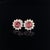 Rubellite Tourmaline Diamond Earrings 14k WG 2.55 TCW Certified For Sale - Image 13 of 14