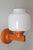 Scandinavian Wooden Wall Lamp with Onion-Shaped Lampshade, Sweden, 1970s For Sale - Image 3 of 14