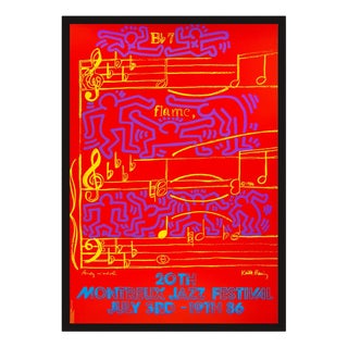 Andy Warhol & Keith Haring, Montreux Jazz Festival, 1986, Print, Framed For Sale
