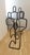 Set of 3 vintage store display, tubular metal mannequins, circa 1970s. As a group, they make a great sculptural statement...