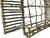 Brown Handmade Rustic Willow Wall Pocket With Shutters & Grapevine Trellis For Sale - Image 8 of 11