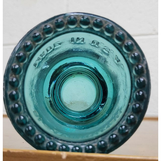 Vintage Hemingray 16 Aqua or Teal Glass Insulator For Sale - Image 10 of 10