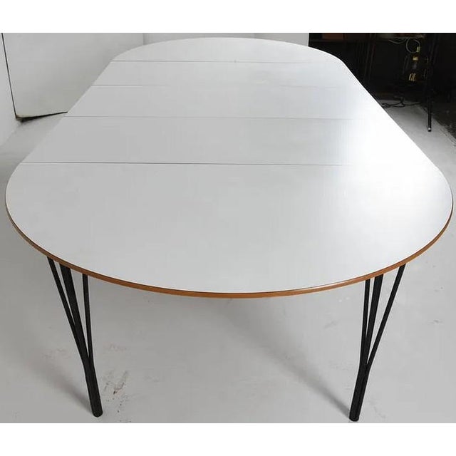 White Late 20th Century Piet Hein & Arne Jacobsen Phoenix Dining Table For Sale - Image 8 of 11