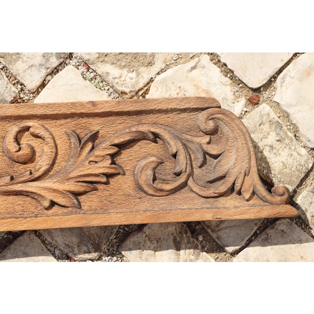 19th Century Large French Renaissance Carved Wooden Overdoor Depicting a Warrior and Mythological Creatures For Sale - Image 10 of 12