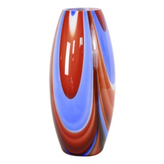 Vintage Space Age Murano Glass Vase, Italy, 1970s For Sale