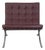 Barcelona Chair in Burgundy Leather by Ludwig Mies van der Rohe, 2000s For Sale