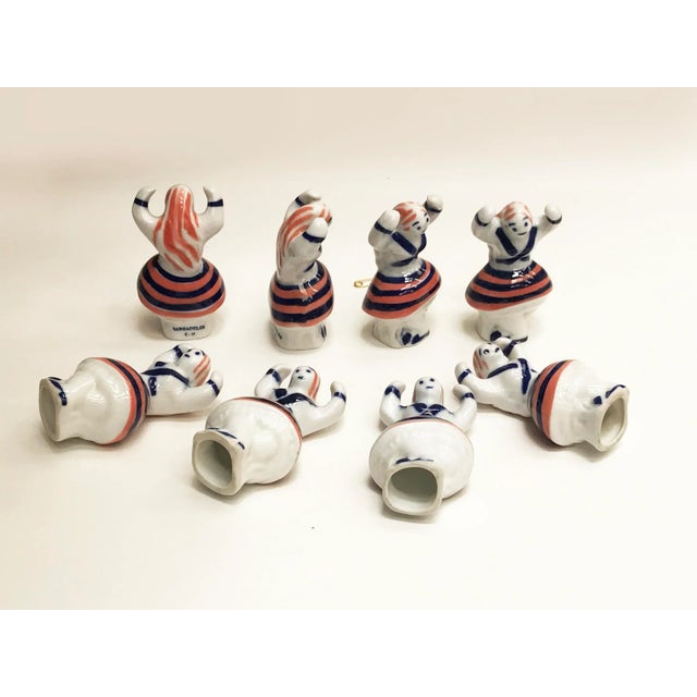 Ceramic Muñeiras Figurines from Sargadelos, 1980s, Set of 8 For Sale - Image 7 of 13