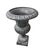 Classic Neoclassical Cast Iron Garden Urn With Distressed Bronze Finish For Sale - Image 4 of 12
