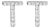 10K White Gold 1/10 Cttw Diamond 'T' Initial Stud Earring For Sale