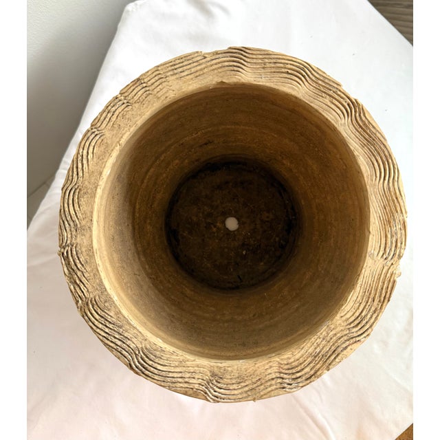 Vintage Mid Century Brutalist Folk Art Pinch Pot Planter in the Sytle of Dexter Pottery For Sale - Image 6 of 11