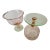 Watermelon Glass Compote Glasses. Depression Glass From the 1920 - 30’s For Sale