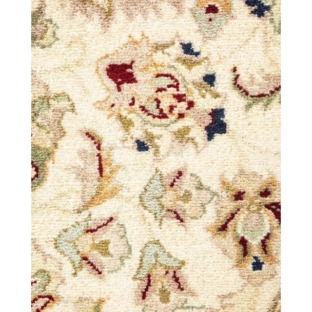 Traditional Mogul, One-of-a-Kind Hand-Knotted Area Rug in Ivory, 9' 2" x 11' 10" For Sale - Image 3 of 8