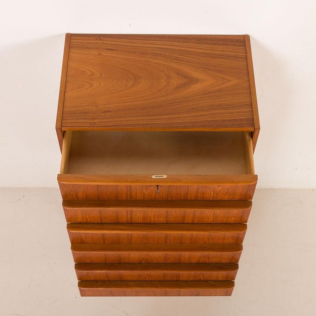 Danish Teak Chest of Drawers, 1960s For Sale - Image 6 of 13