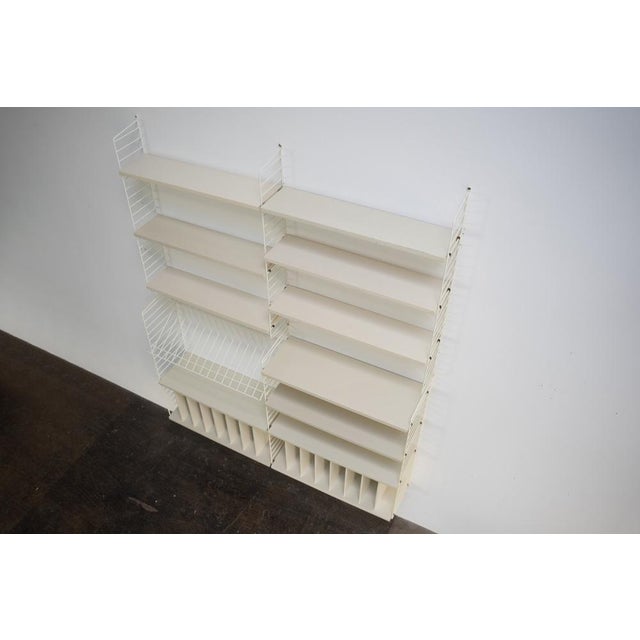 Vintage Shelving System with 2 Record Cabinets by Kajsa & Nils Strinning for String, Sweden, 1960s For Sale - Image 11 of 16